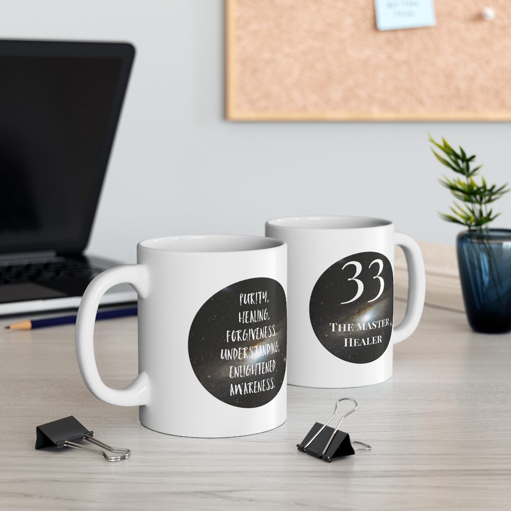 33 numerology mug