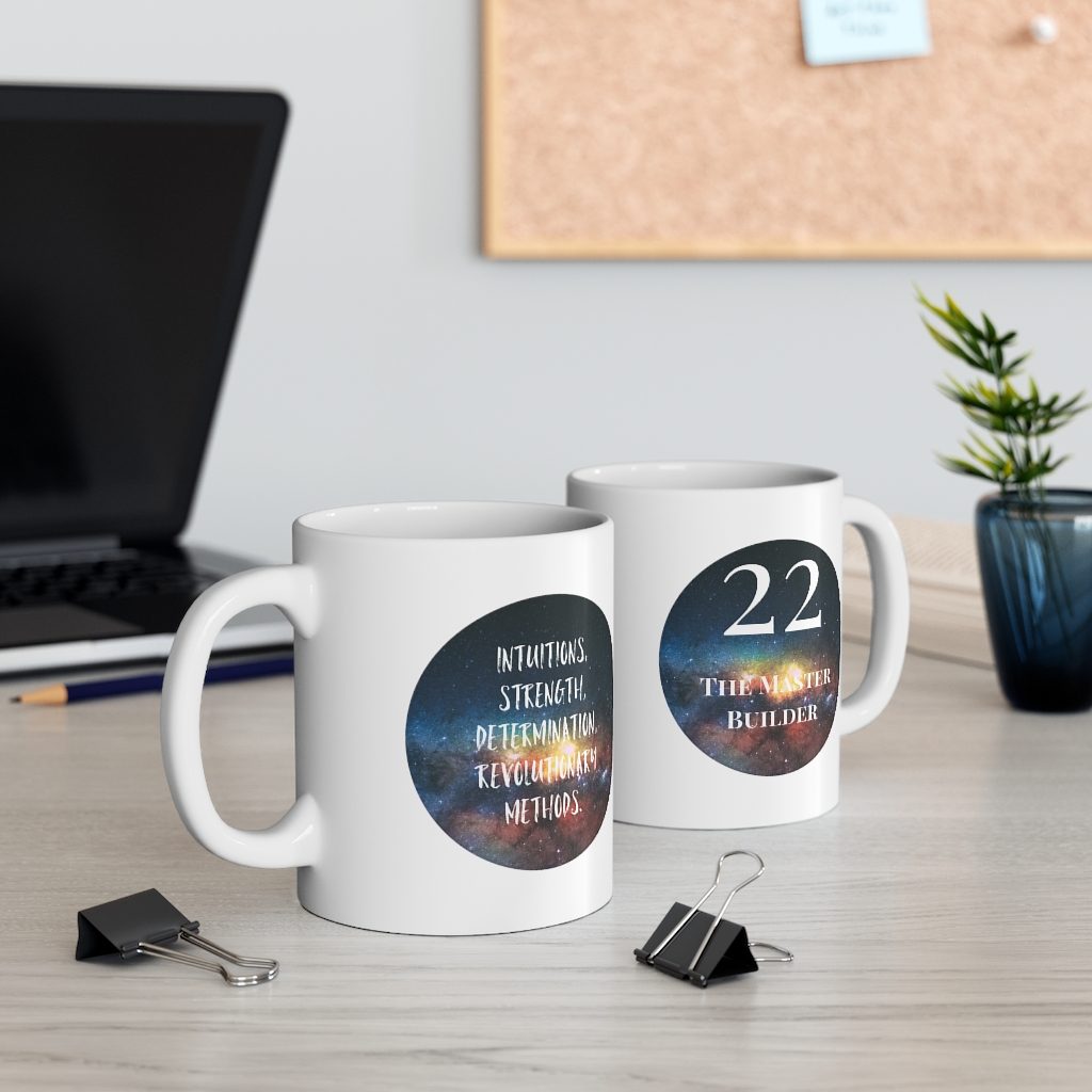 22 numerology mug