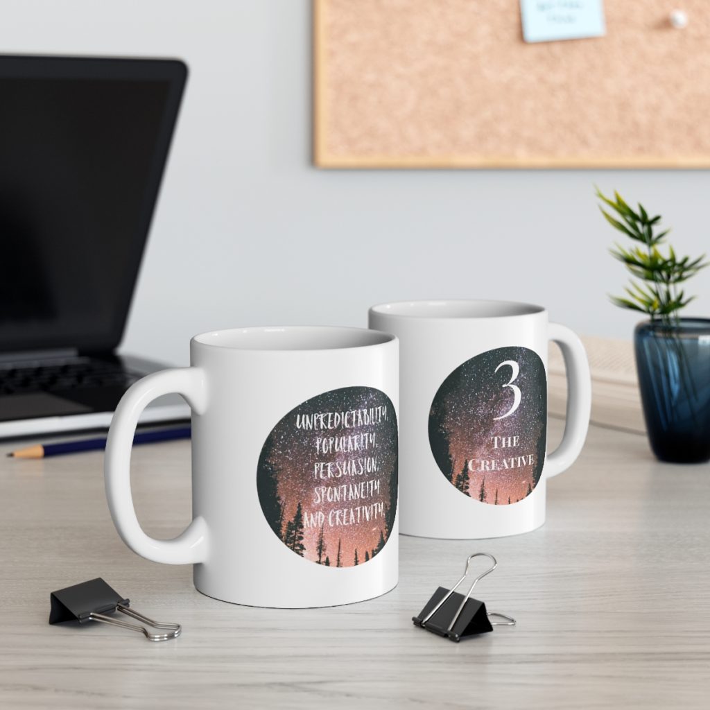 3 numerology mug