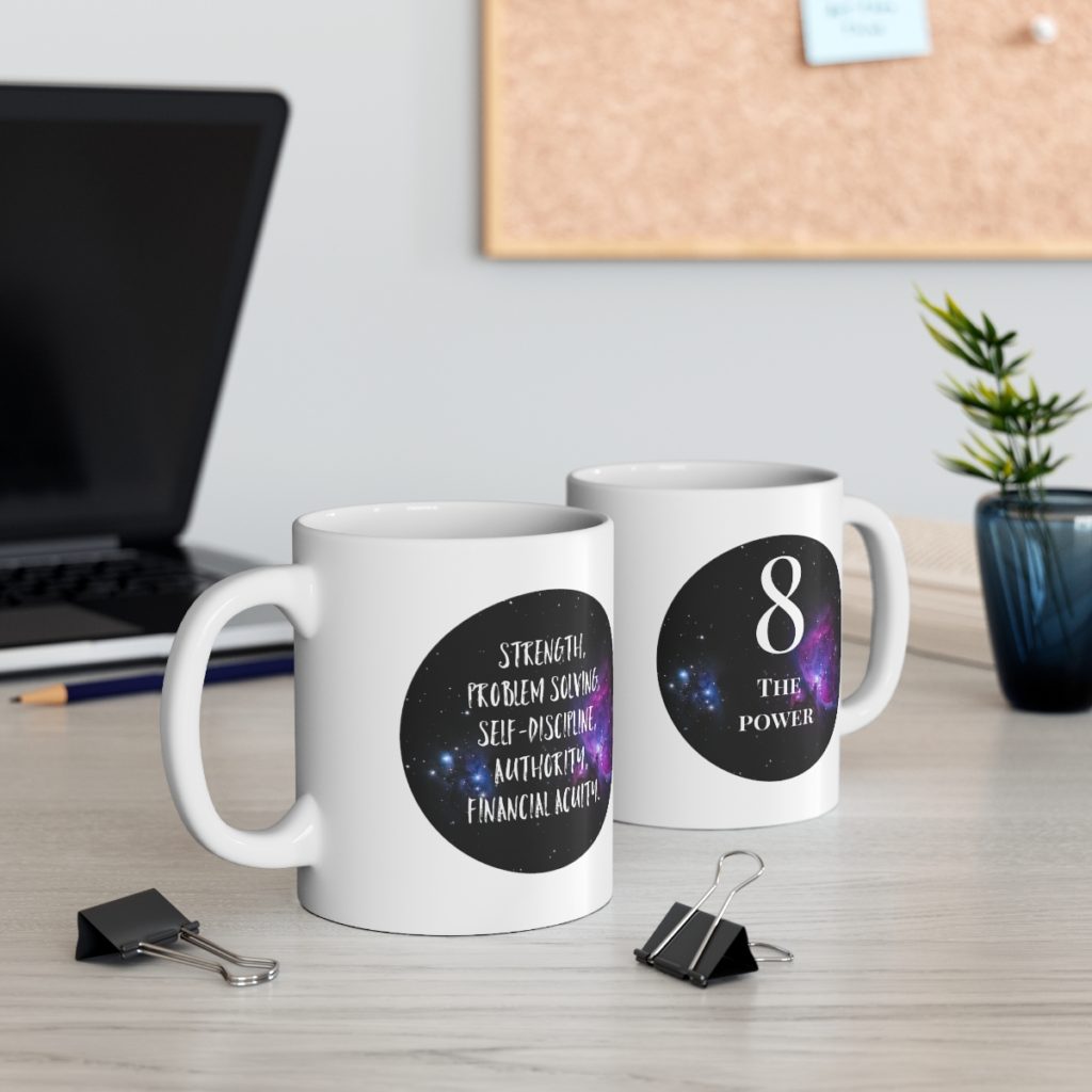 8 numerology mug