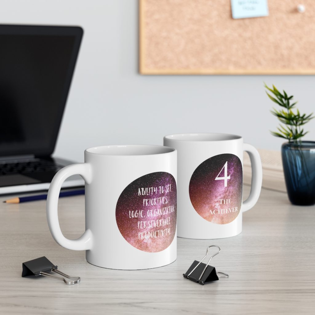 4 numerology mug